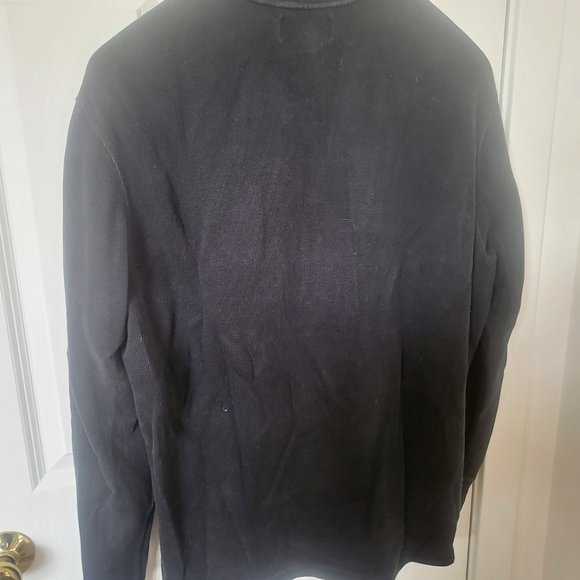 Zip Neck Cotton Sweatshirt by Polo - Picture 3 of 3